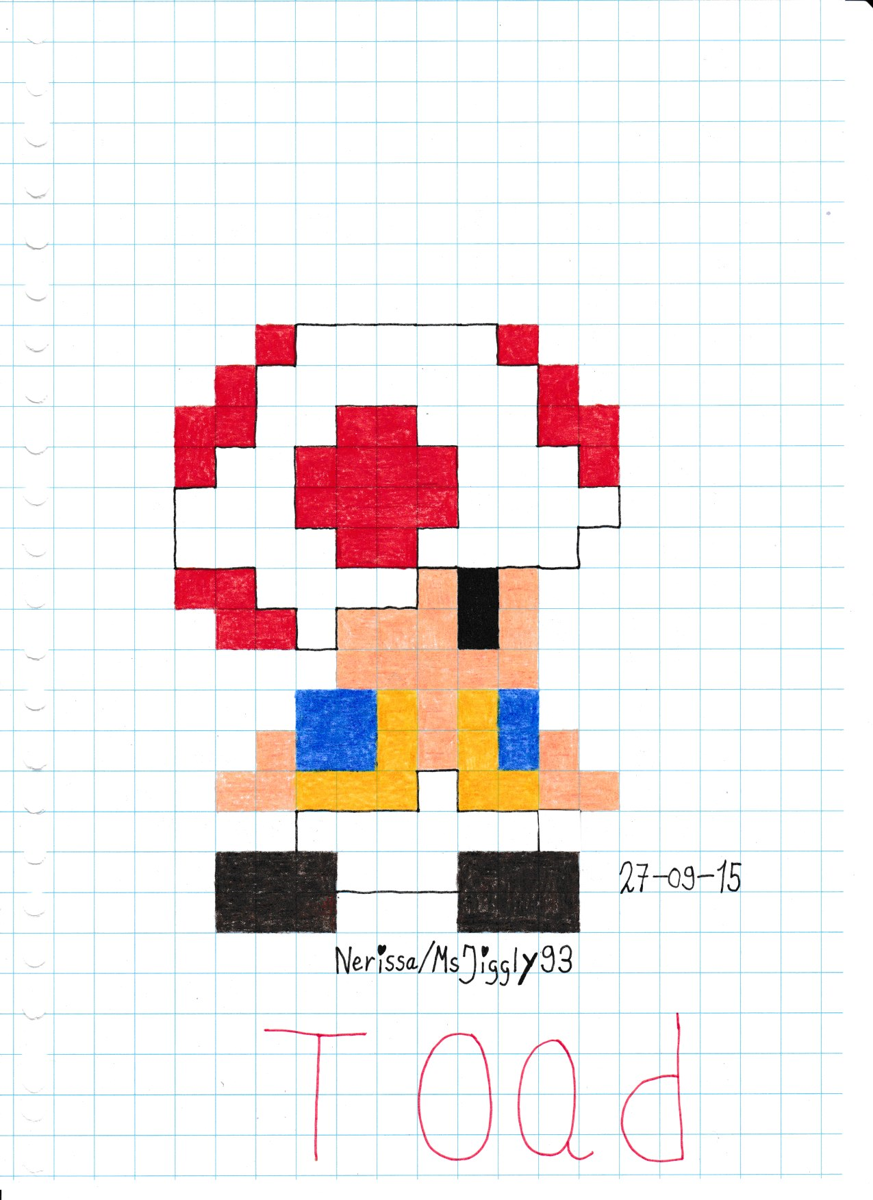 Toad (8-Bit) by MsJiggly93 on DeviantArt