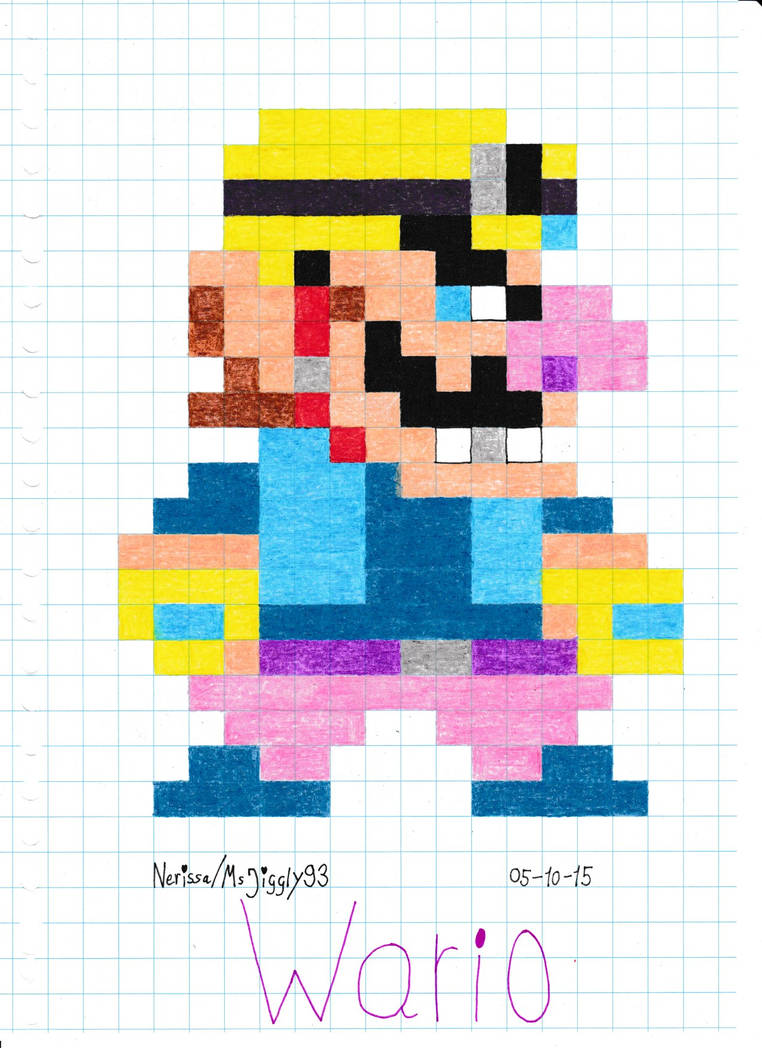 Wario (8-Bit) by MsJiggly93 on DeviantArt
