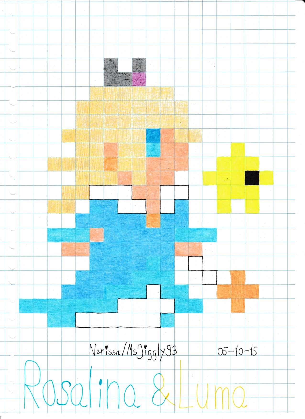 pic 8 Bit Rosalina Pixel Art rosalina and luma 8 bit by msjiggly93