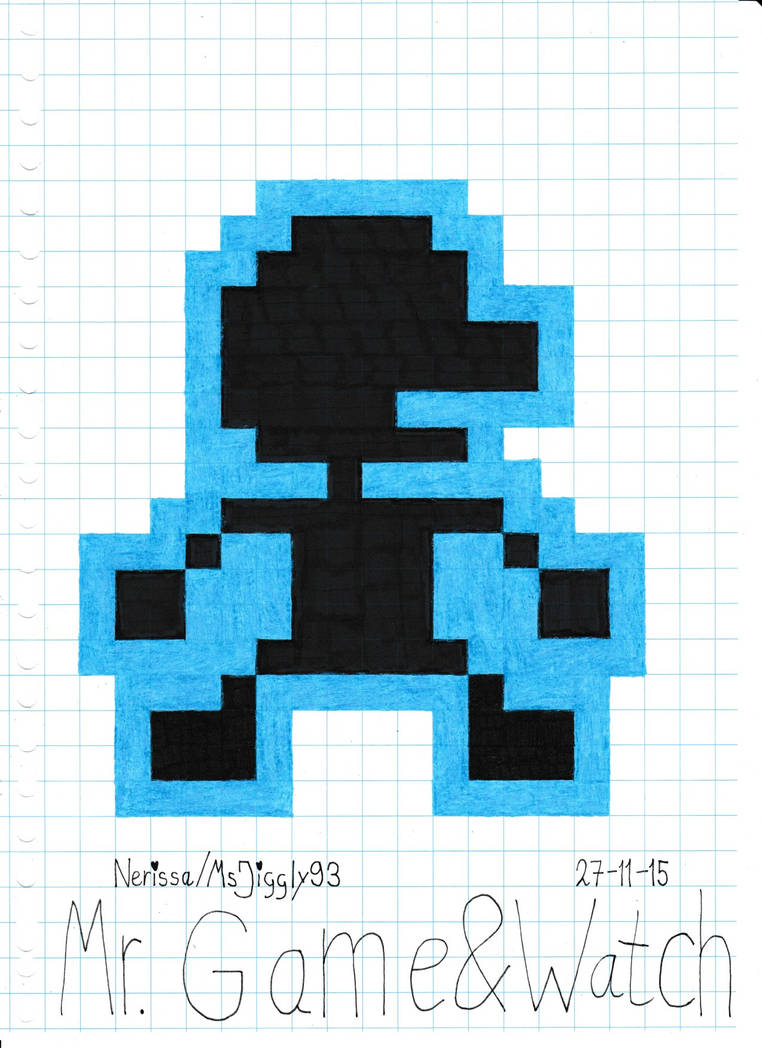 Mr. Game Watch (8-Bit) by MsJiggly93 on DeviantArt
