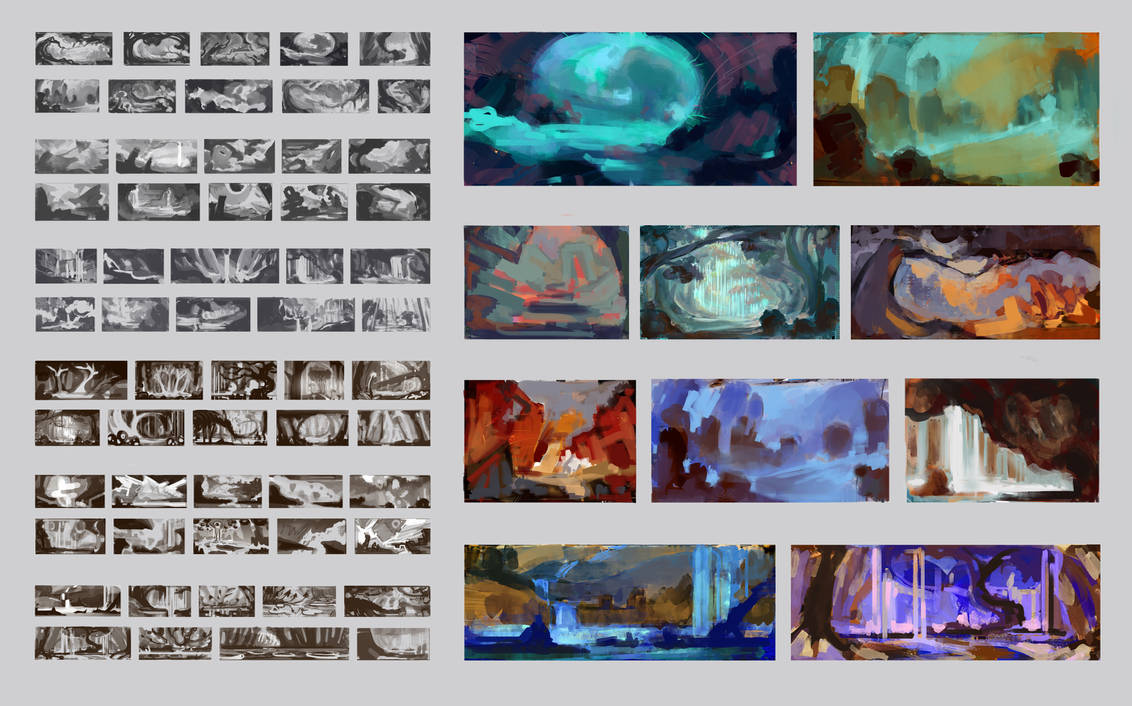 Nord: Background sketches by booublik on DeviantArt