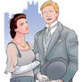 Sybil Crawley and Tom Branson (color)Downton Abbey