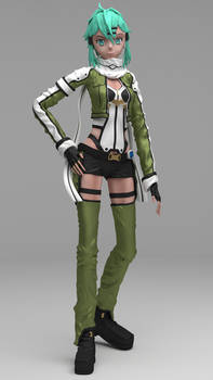 Sinon 3D model - SAO