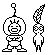 Olimar and 'Red' Pikmin