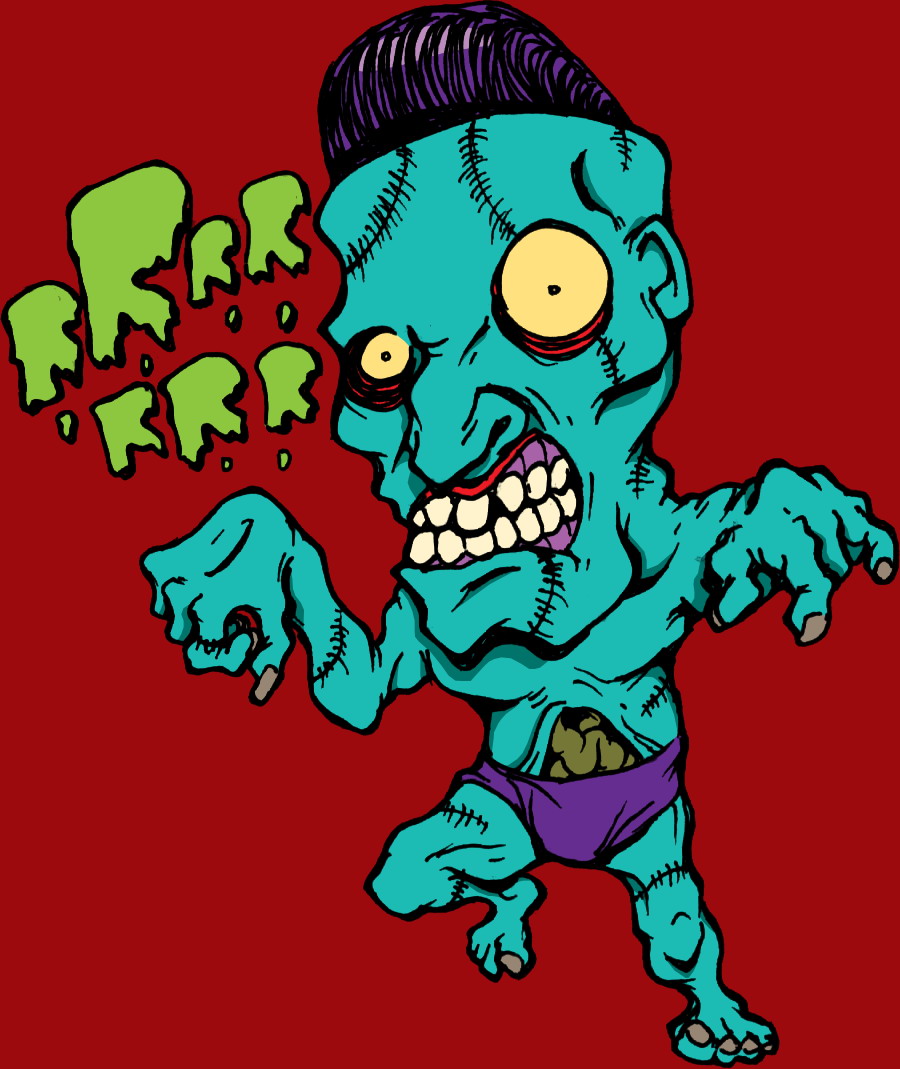 Mad insane n angry zombie