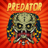 Predator in Looney tunes style