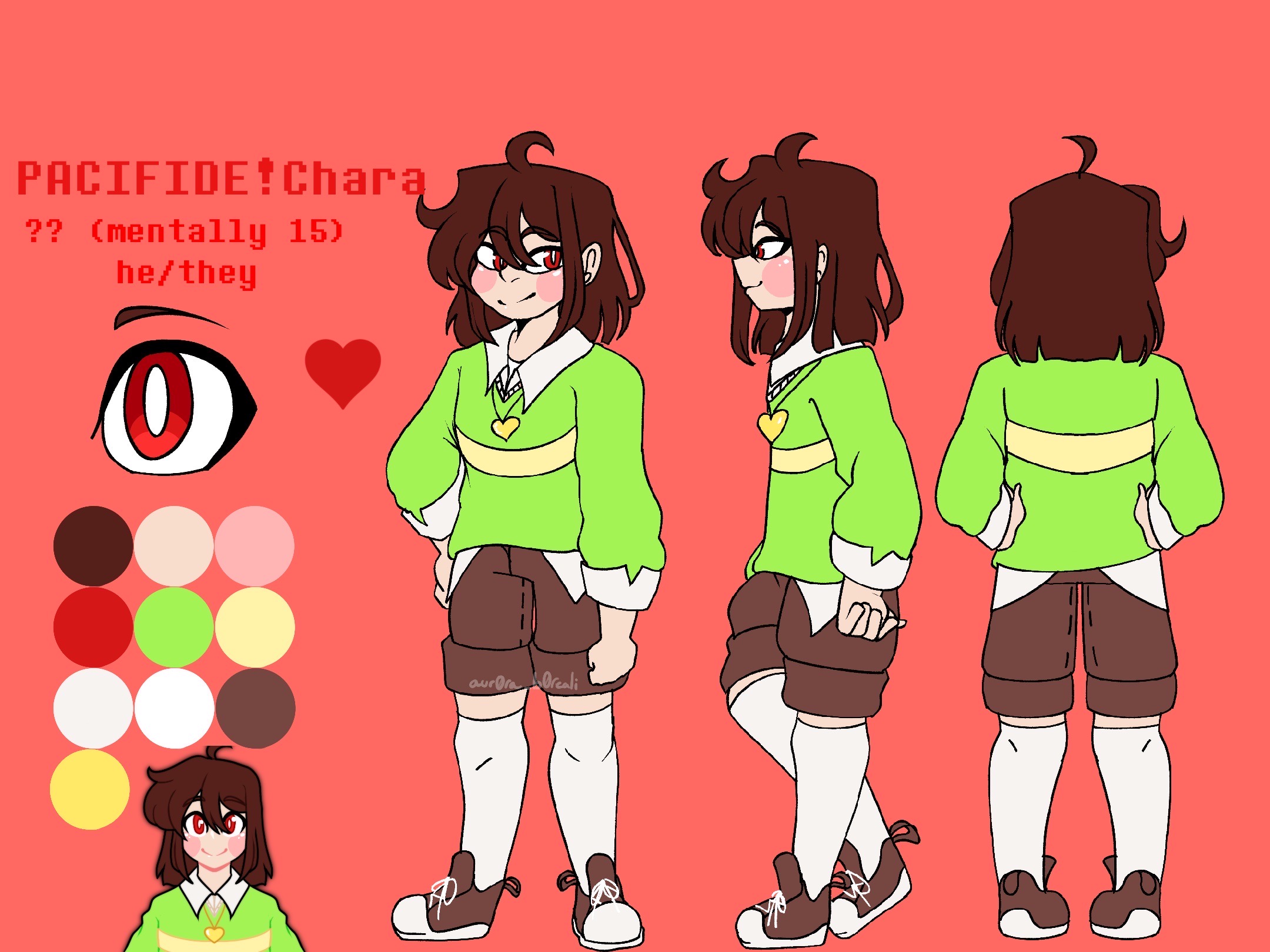 Undertale: Chara and Frisk Redesigns by Monkey-Overalls on DeviantArt