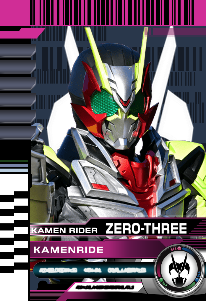 Mask Rider Zero Three Kamen Rider Zero Three Decade card by trungshshshsh on DeviantArt