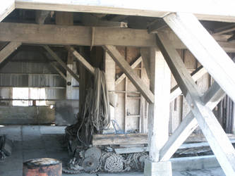 a view of under the mill