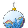 Rainbow Dash in a Bauble