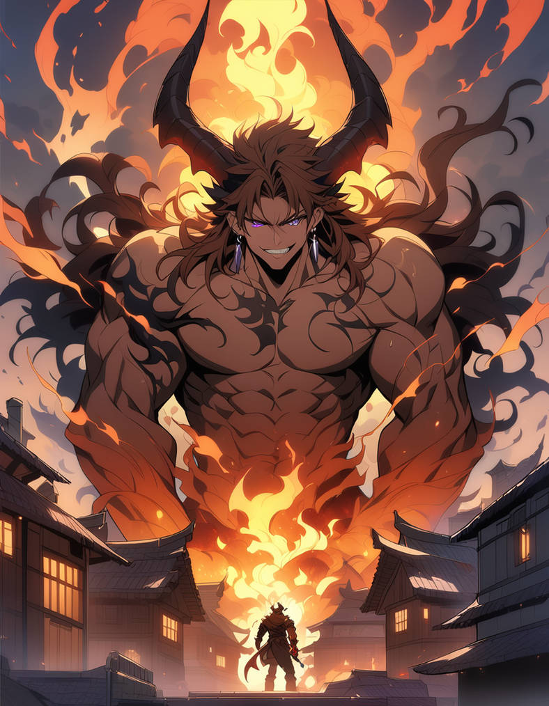 Tll Demon Tall fire demon with tatoo - Okey, now I'm serious by Nikrolai on ...