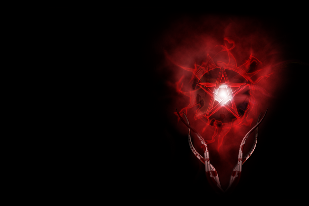 wallpaper: pentagram black+red by alex240390 on DeviantArt