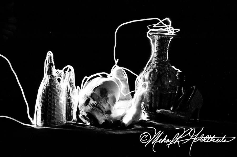 Light Painting Black and White