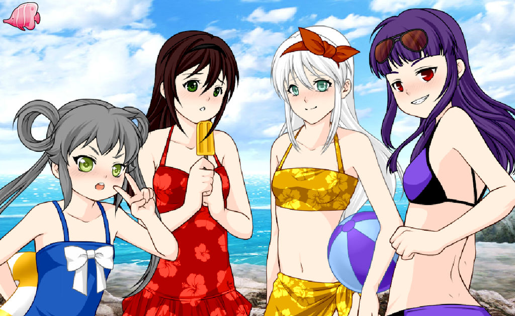 Day at the Beach: My girls~!