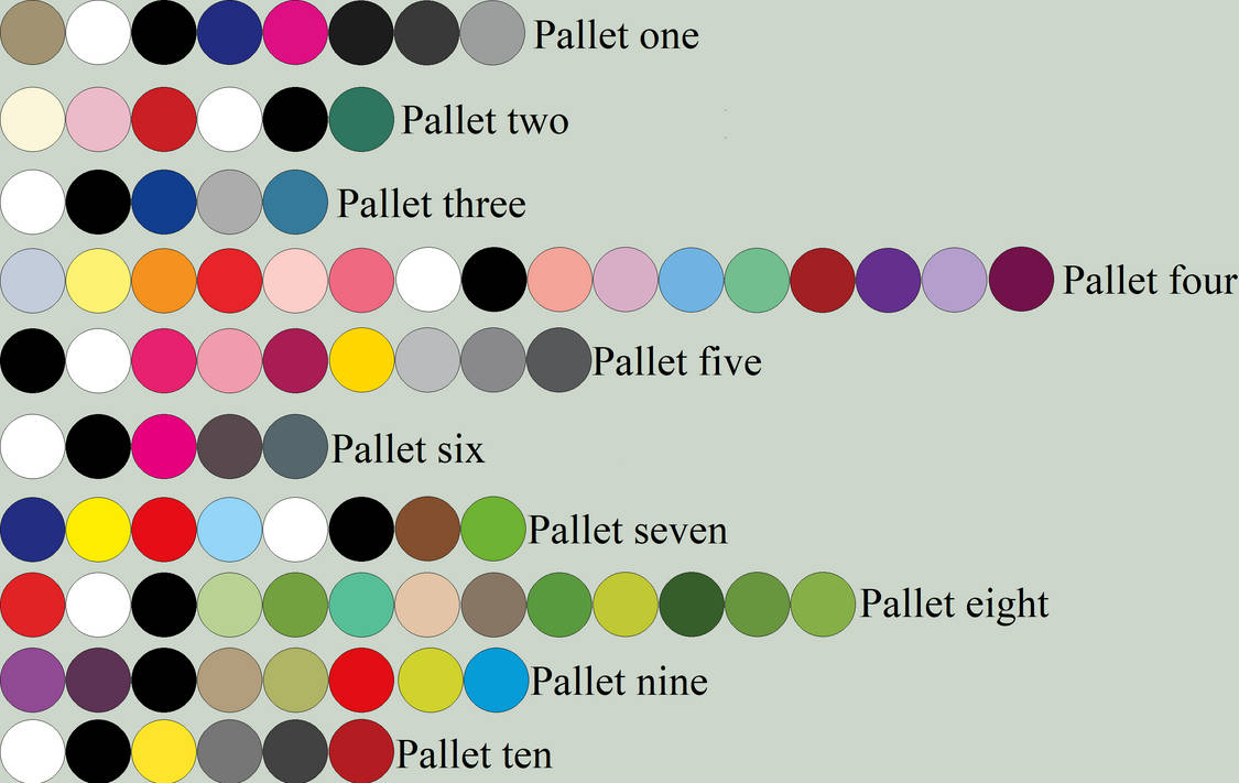 Random Pallet Free Random Color Pallet Four by WhiteMageHealer on DeviantArt