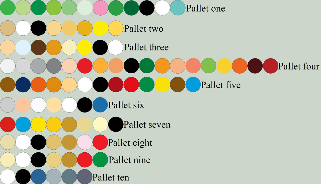 Free Random Color Pallet Twenty by WhiteMageHealer on DeviantArt