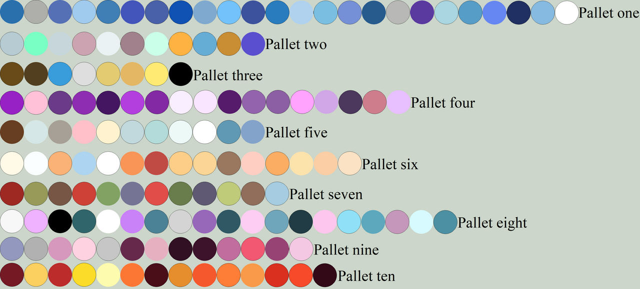 Free Random Color Pallet Forty by WhiteMageHealer on DeviantArt