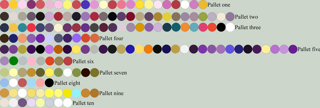 Free Random Color Pallet Seventy-Six by WhiteMageHealer on DeviantArt
