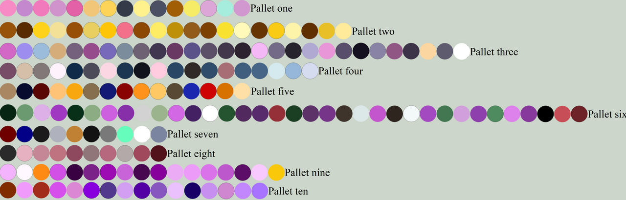 Free Random Color Pallet Ninety-Six by WhiteMageHealer on DeviantArt