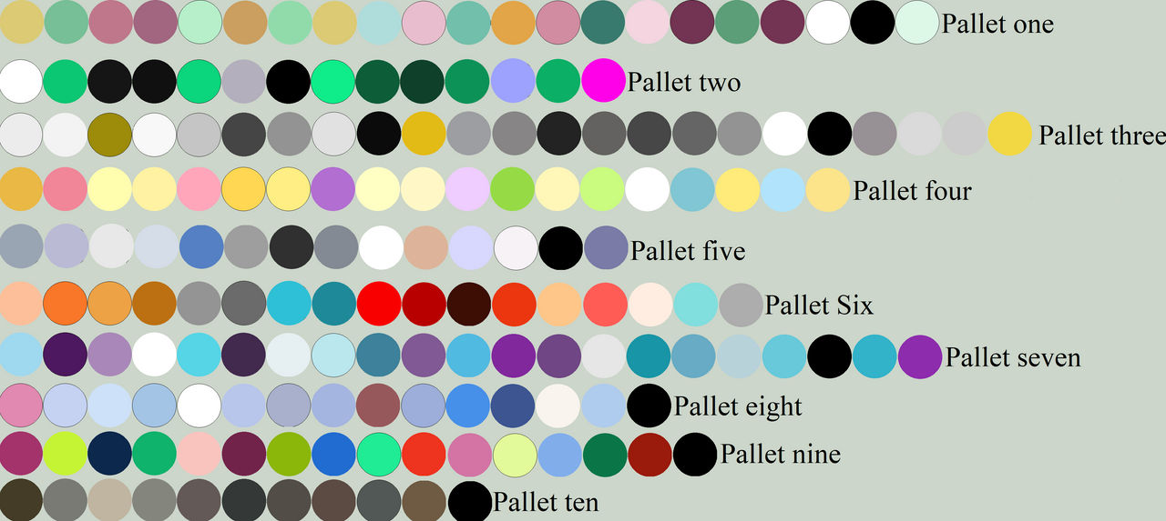 Free Random Color Pallet 124 by WhiteMageHealer on DeviantArt