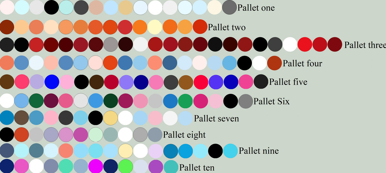 Random Pallet Free Random Color Pallet 125 by WhiteMageHealer on DeviantArt