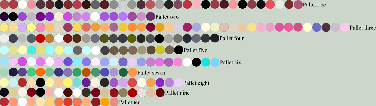 Free Random Color Pallet 134 by WhiteMageHealer on DeviantArt