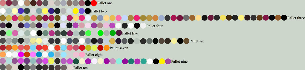Random Pallet Free Random Color Pallet 150 by WhiteMageHealer on DeviantArt