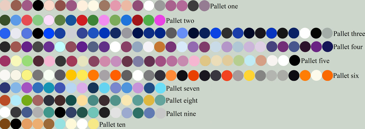 Random Pallet Free Random Color Pallet 157 by WhiteMageHealer on DeviantArt