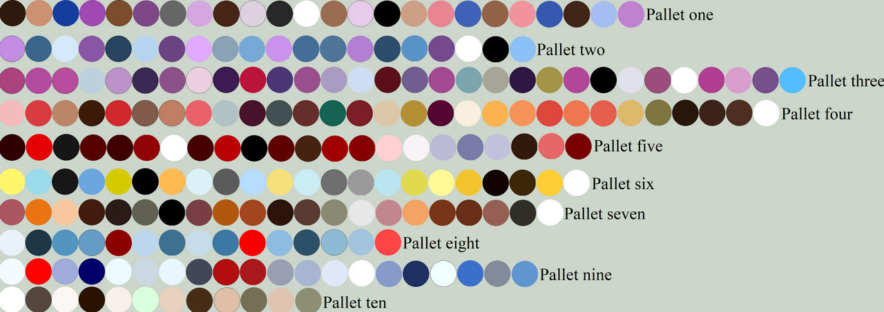 Free Random Color Pallet 160 by WhiteMageHealer on DeviantArt