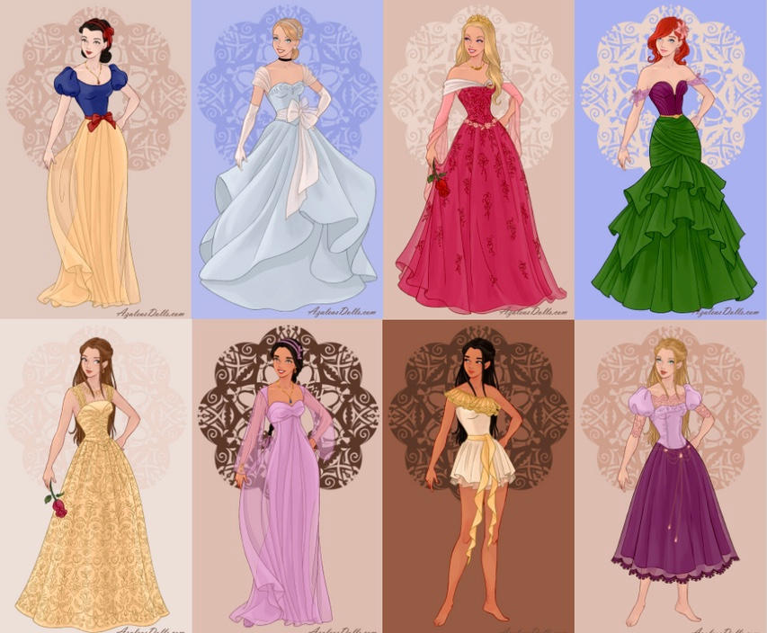 Wedding Dress Design Disney Princesses by prettyinmink on DeviantArt