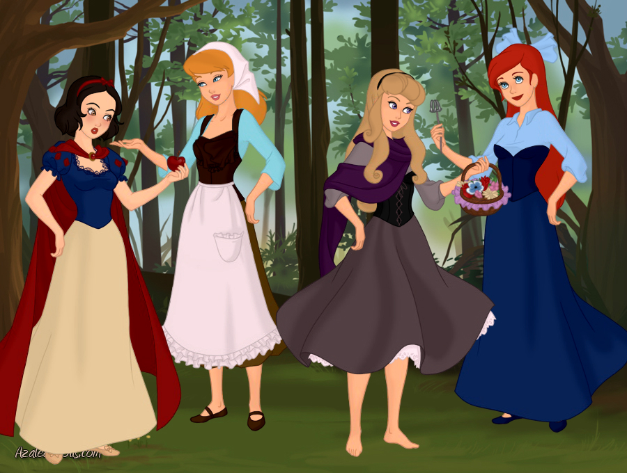 Disney Princesses Snow White, Cinderella, and Ariel Iron On Transfer #14 –  Divine Bovinity Design
