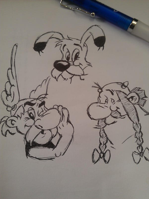 Asterix And Obelix Drawing By Davkagimba On Deviantart