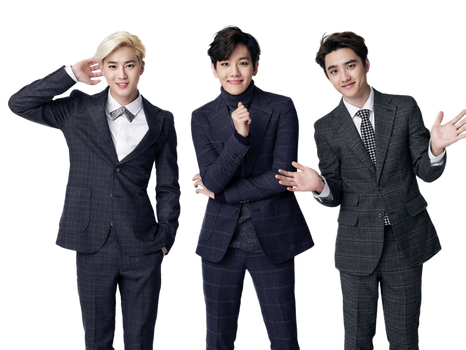 Suho, Baekhyun and D.O [EXO] PNG