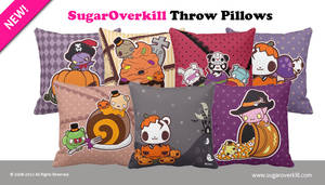 SugarOverkill Throw Pillows