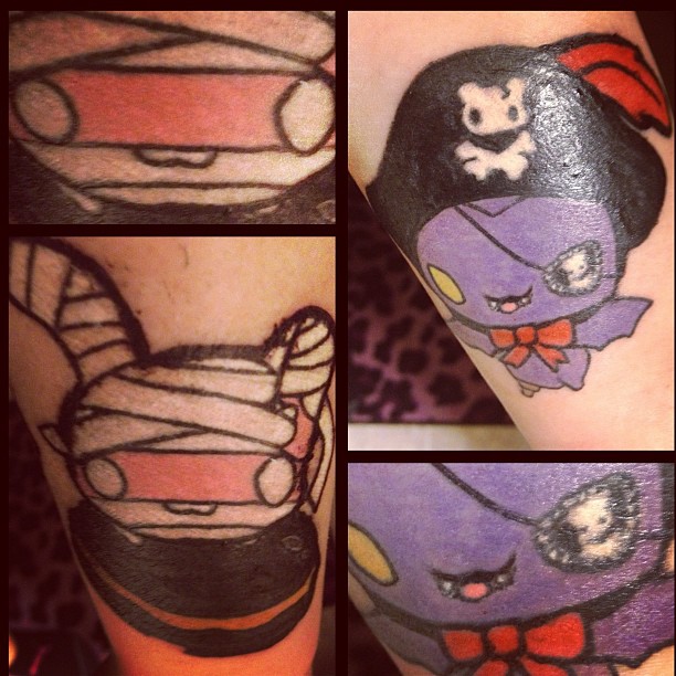 Kawaii Halloween Tattoo