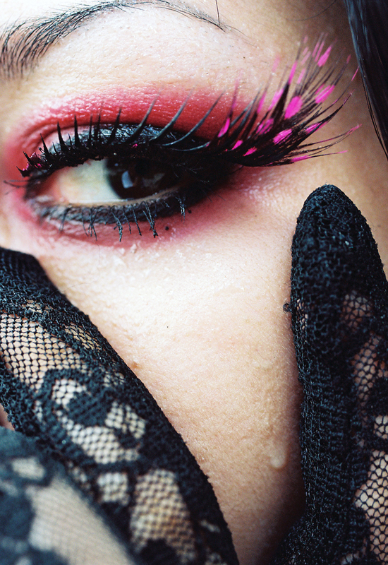 Black Lace and Sweat and Pink by IllustratedEye