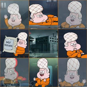 Gideon in jail collage