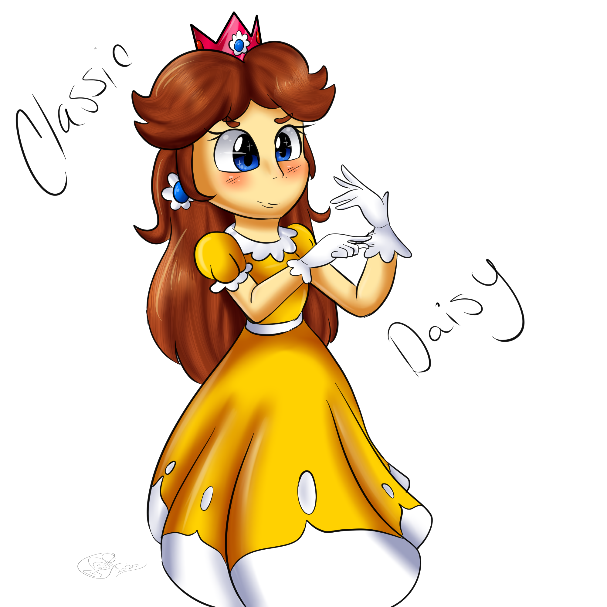 Classic N64 Princess Daisy by yoshiyoshi700 on DeviantArt