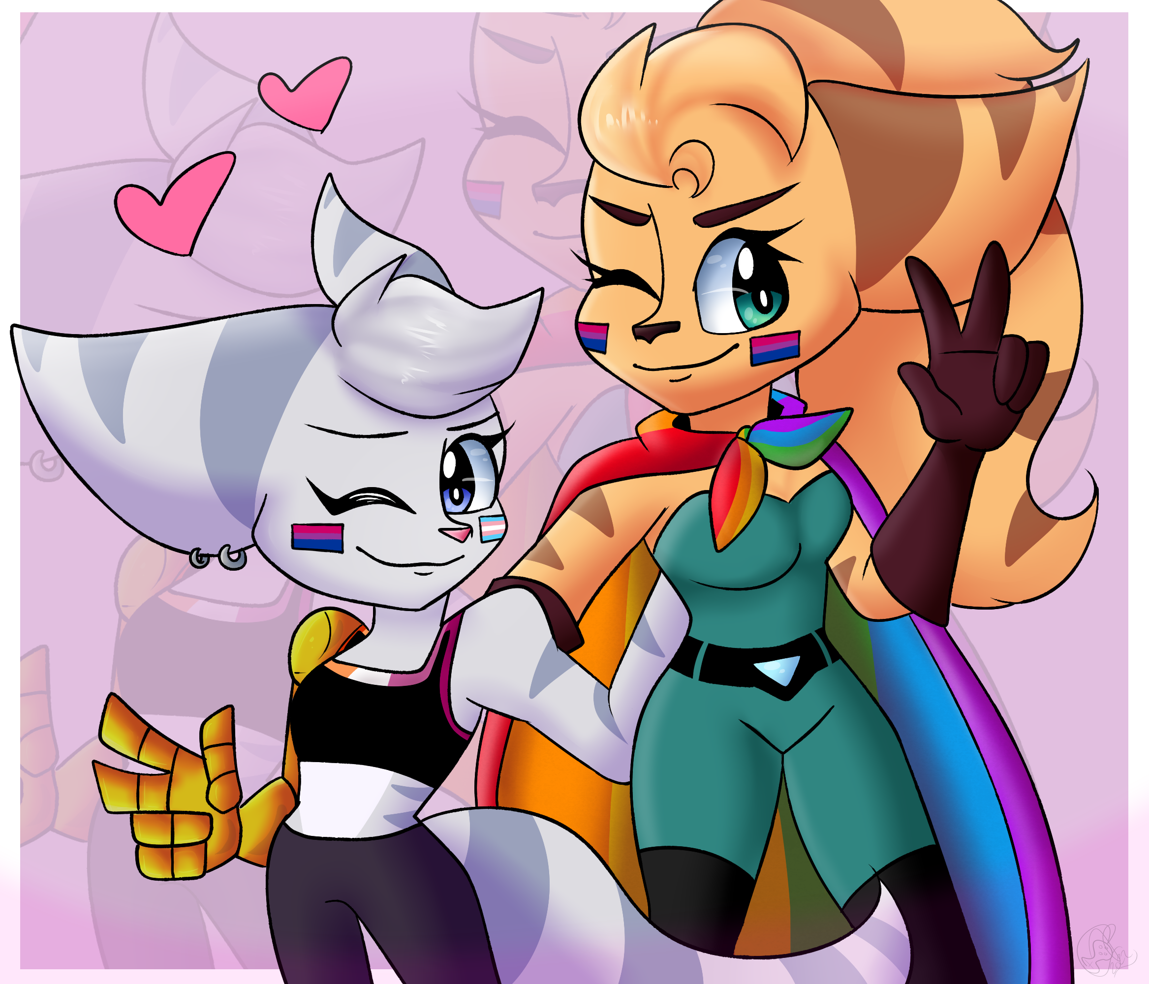 Rivet and Angela /Pride Month 2022/ by yoshiyoshi700 on DeviantArt