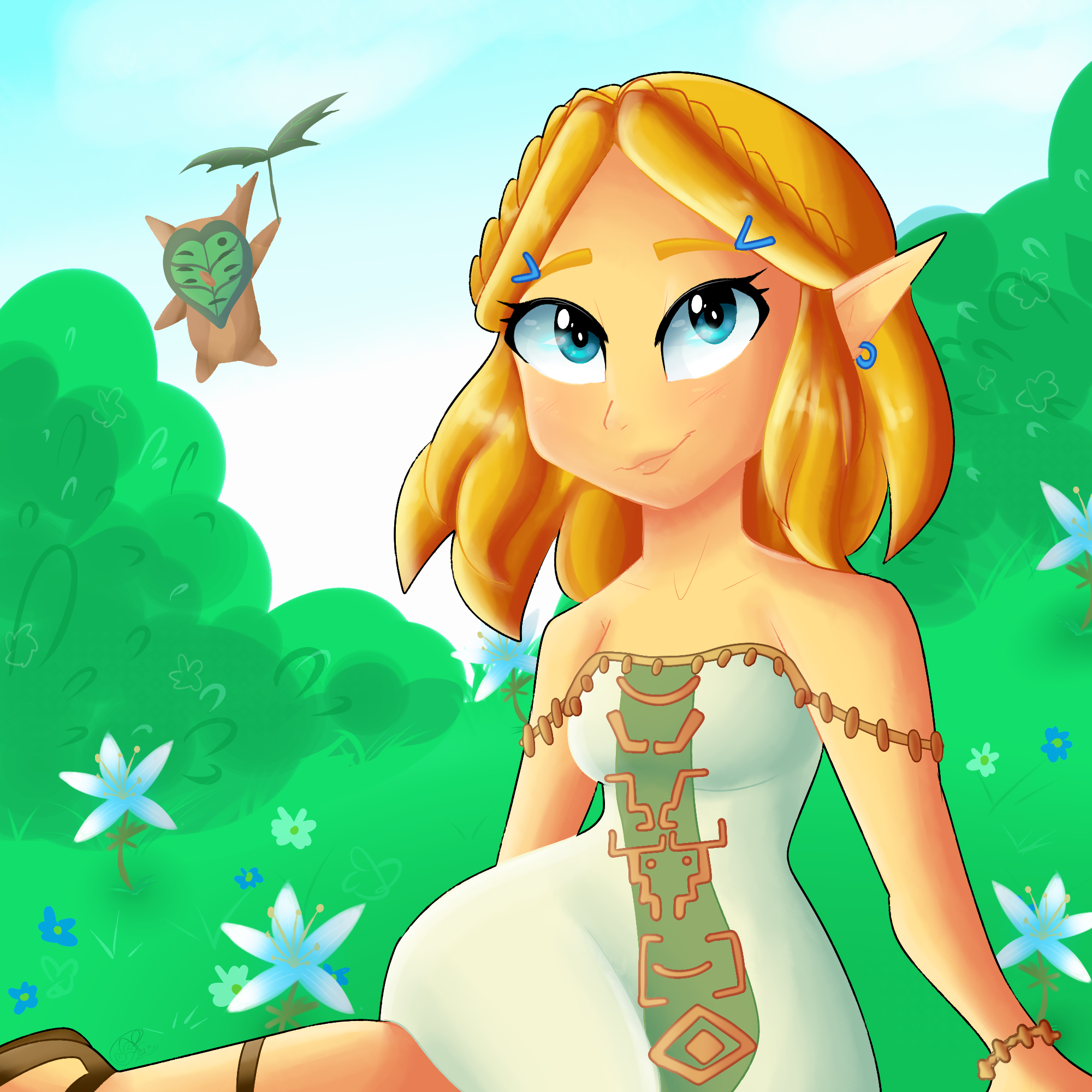 Zelda TOTK - ''Link, Link!~ Where are you?!'' by LindezaBlue on DeviantArt