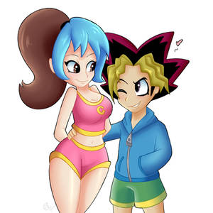 [COM] Mira and Yugi [dressed as Conker and berri]