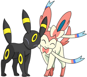 Umbreon and Sylveon Vector