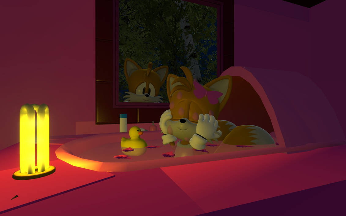 Tails Bath Rope Baby Tails watches Baby Tailsko take a bath by TAILSANDCOSMOXCREAM on ...