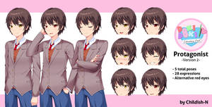 DDLC Protagonist Sprite -Version 2-