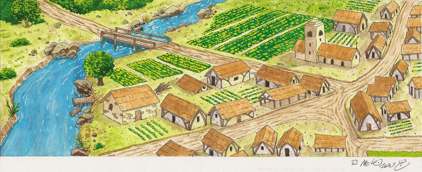 Medieval Rural Medieval Village - Final by Betomelo on DeviantArt