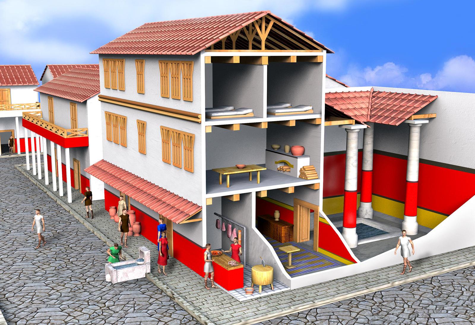 Insula Roma Roman Insula by Betomelo on DeviantArt