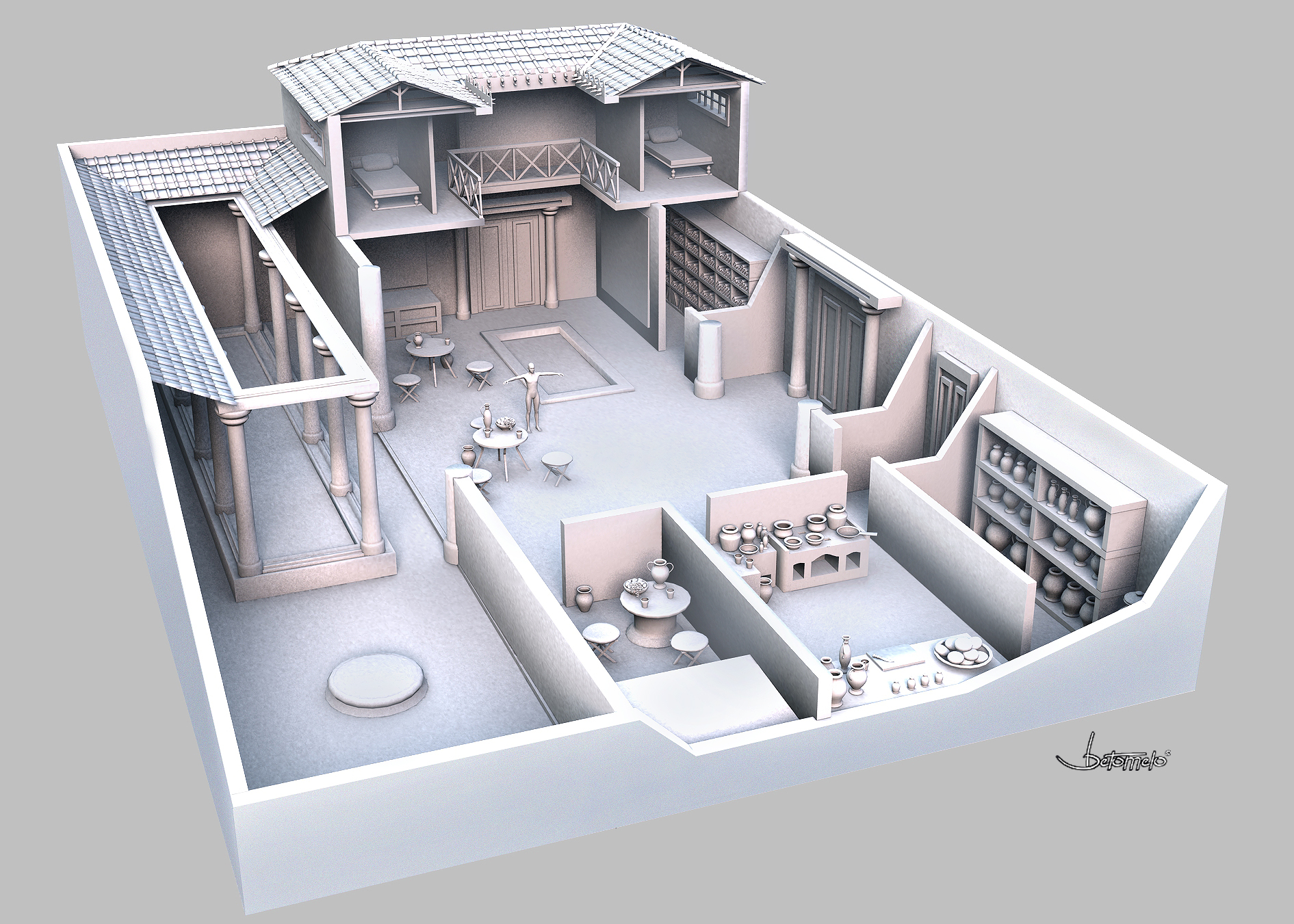 Roman Domus by Betomelo on DeviantArt