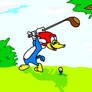 Woody woodpecker golf