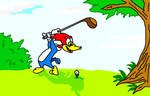 Woody woodpecker golf by widdywoodpecker