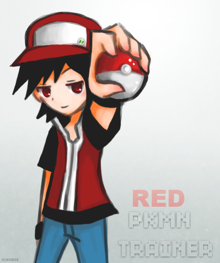 Trainer Red by pluehunter on deviantART  Pokemon red, Pokemon trainer red,  Pokemon